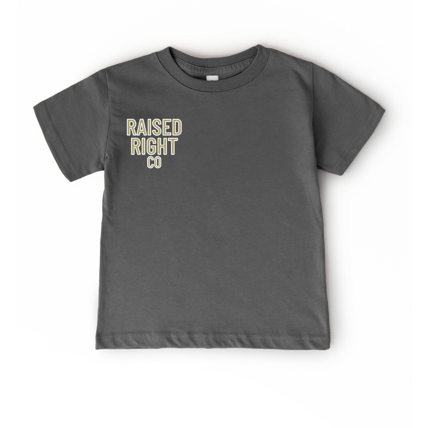 Camo Logo-Front and Back Boy Shirt - Raised Right Co