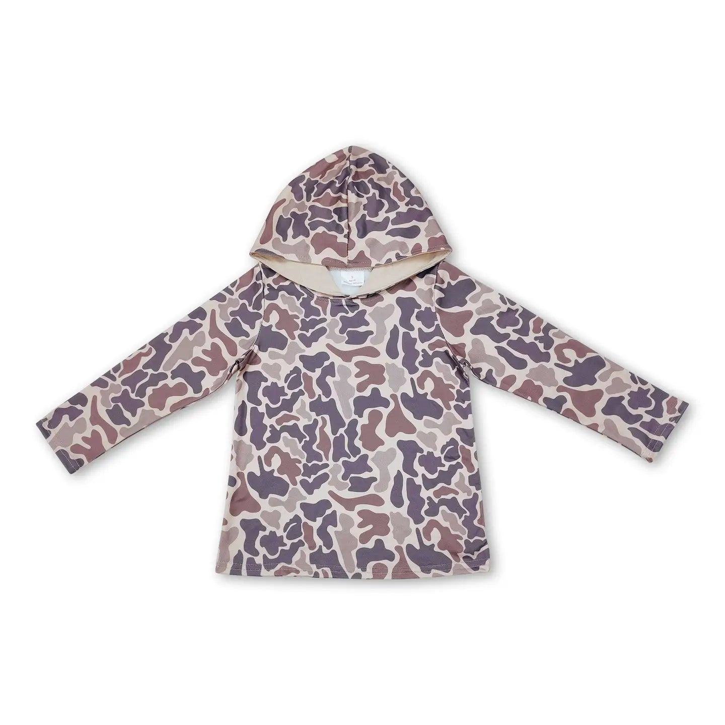 Long Sleeves Camo Toddler Kids Boys Hoodie