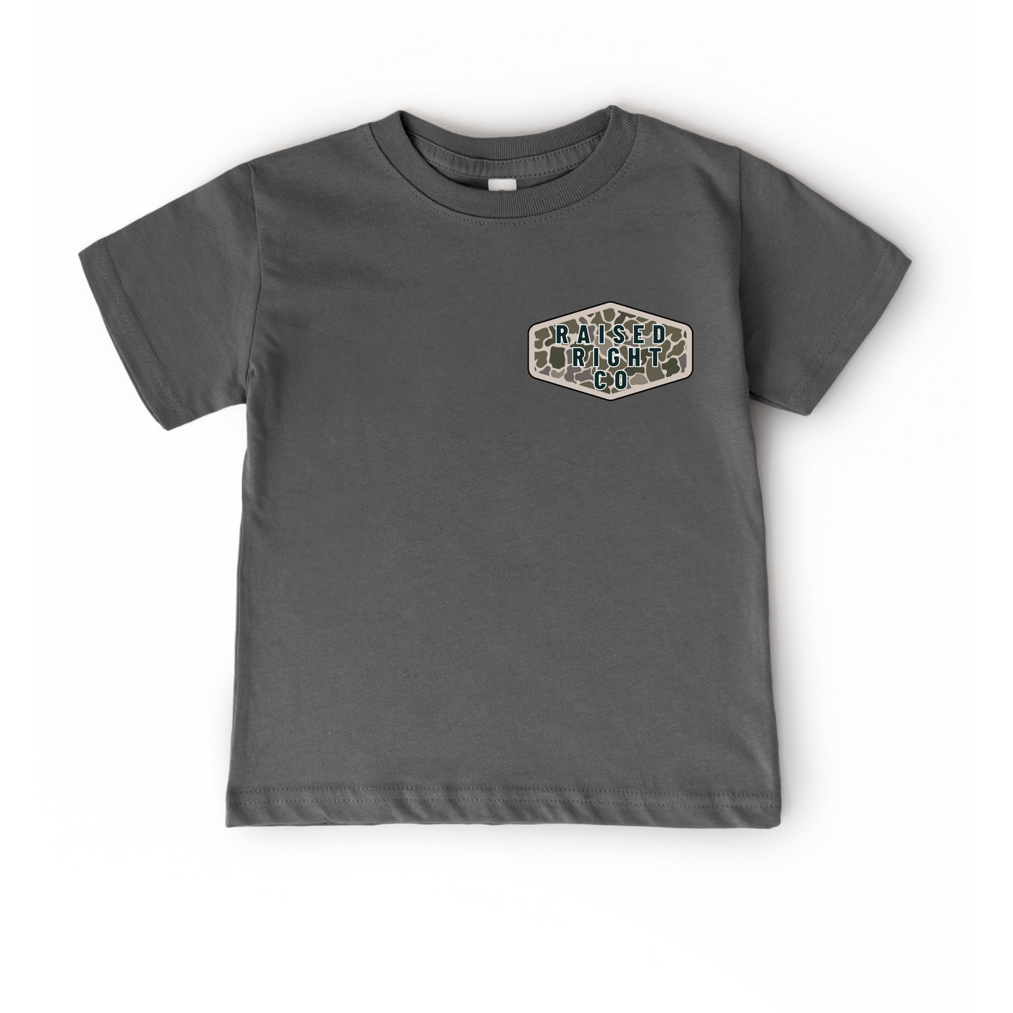 CAMO DUCK BOAT BOY SHIRT- RAISED RIGHT CO