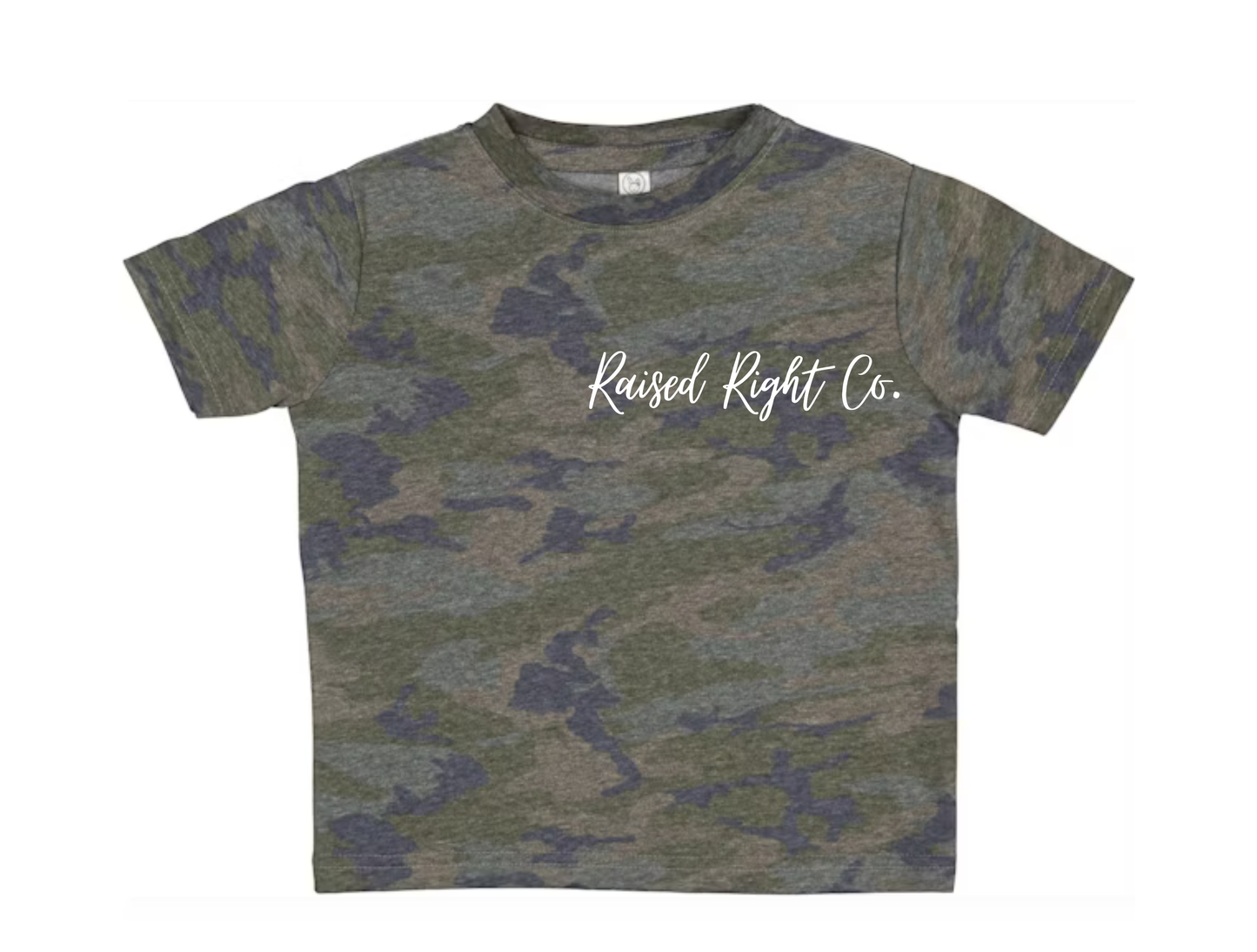 PREORDER: CAMO LITTLE SLUGGER BASEBALL- RAISED RIGHT CO