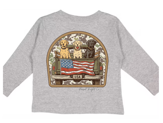 American Dog Long Sleeve Shirt