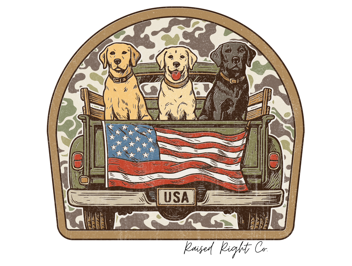 American Dog Onesie
