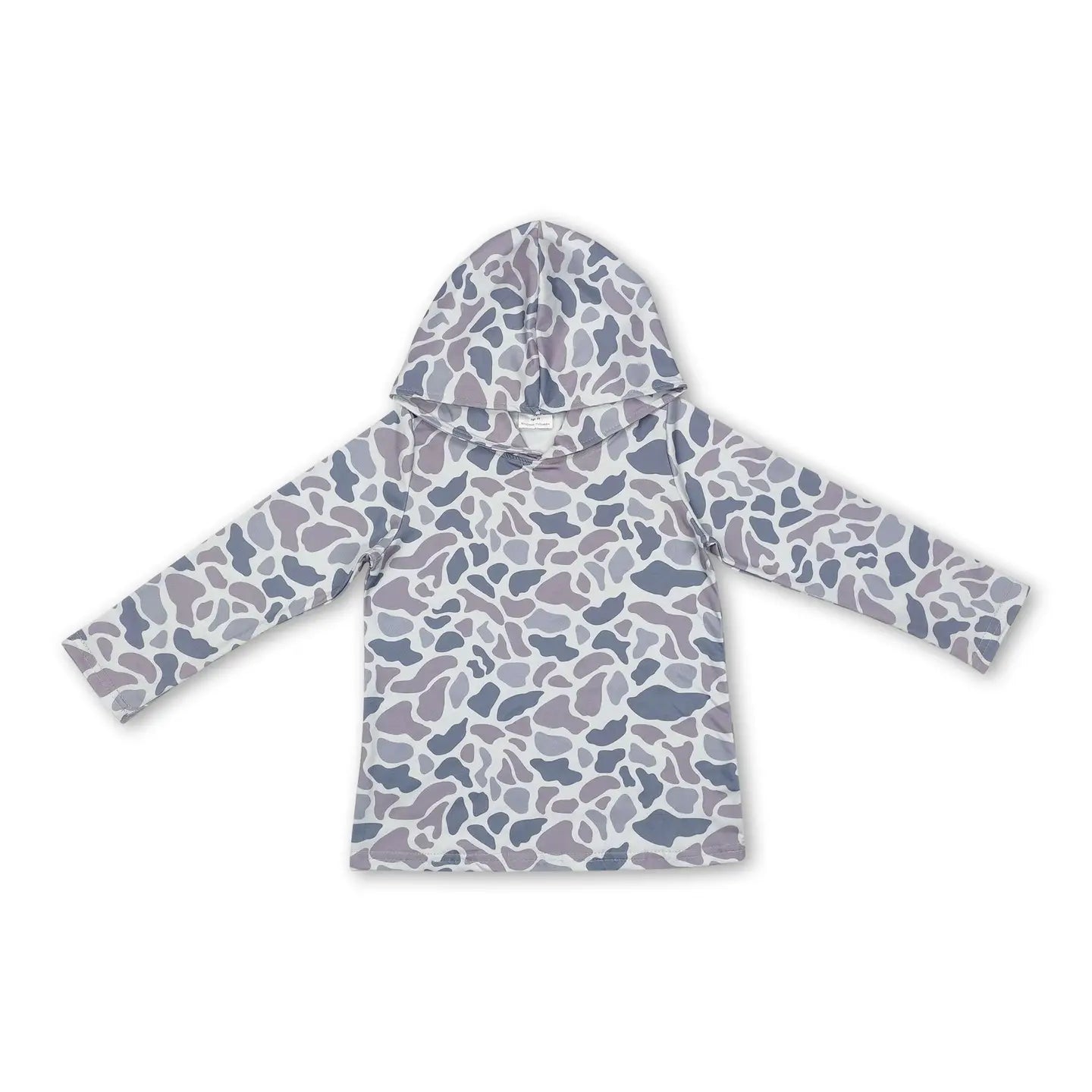 Long Sleeves Camo Toddler Kids Boys Hoodie