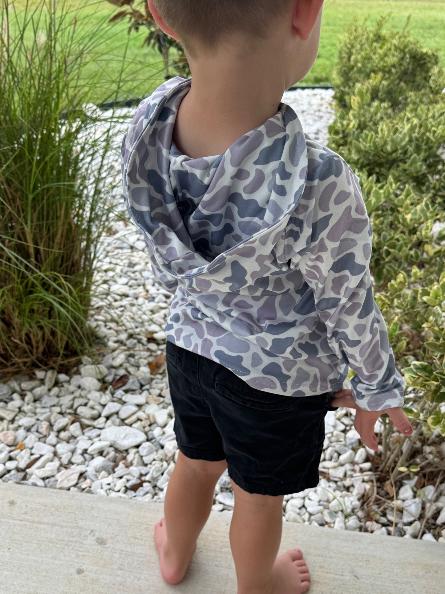 Long Sleeves Camo Toddler Kids Boys Hoodie