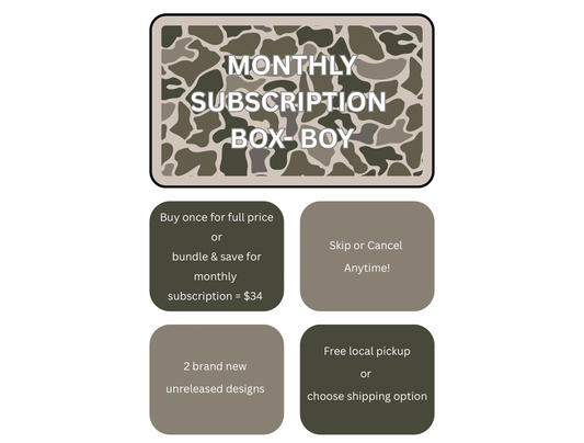 Monthly Subscription Box- Boy