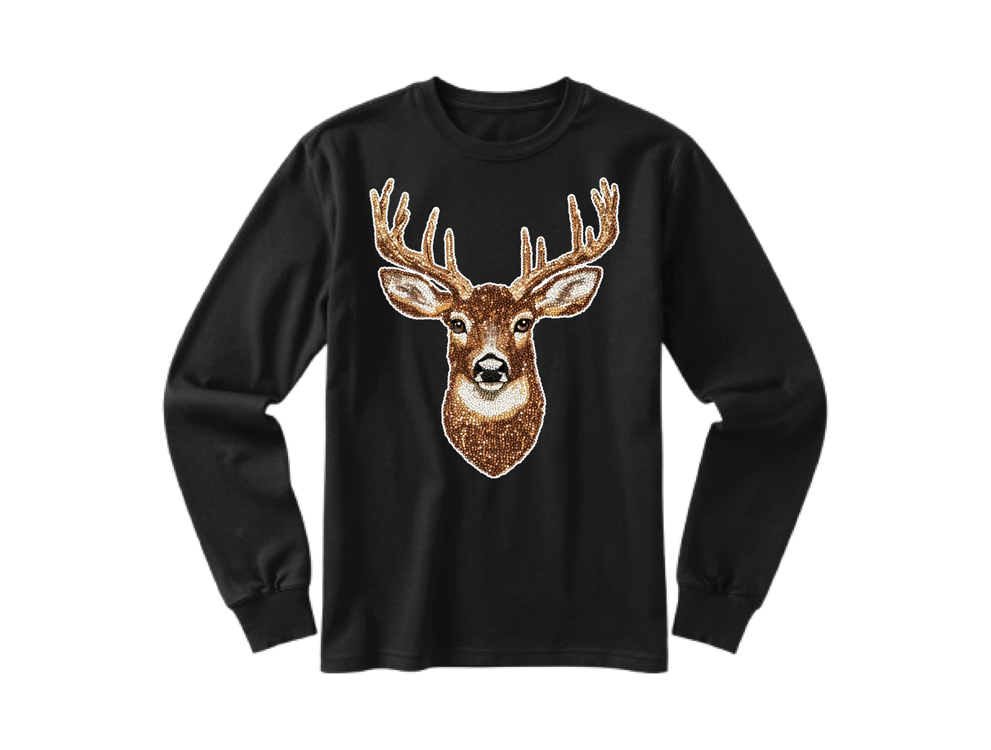 Faux Diamond Deer (Front Design)