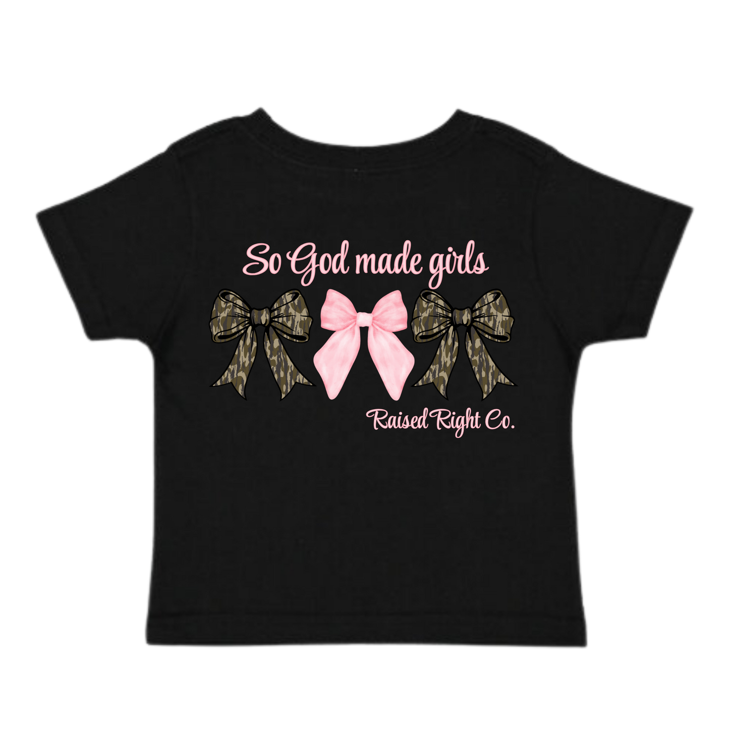 SO GOD MADE GIRLS SHIRT- RAISED RIGHT CO